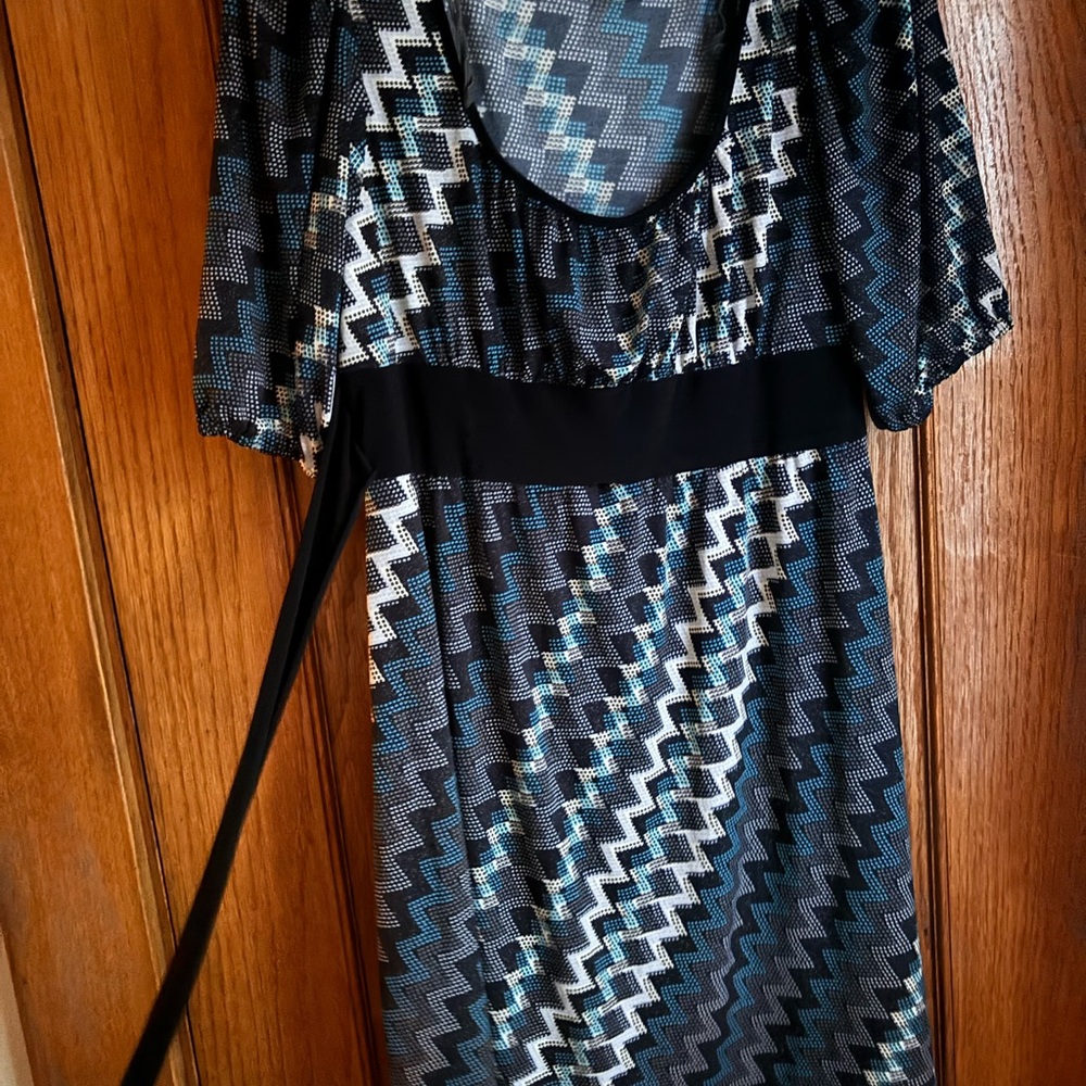 Wrapper Silver and Black Baby Doll Sundress